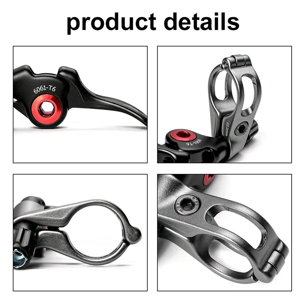 ZTTO Bike Seatpost Dropper Remote Lever Shifter Bicycle Lift Seat Tube Control Switch for 22.2mm Handlebar Mountain Road Bike