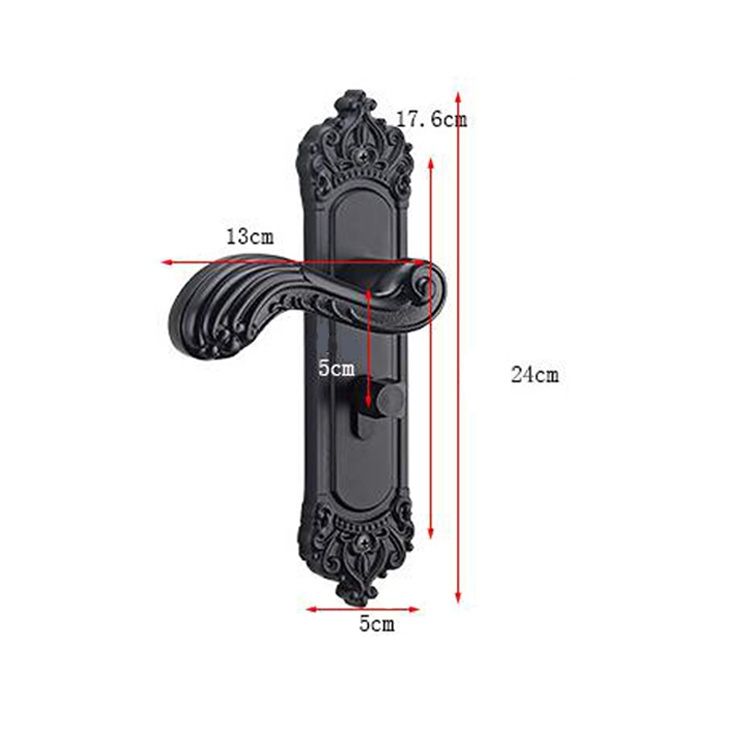 L25-956 Modern Interior Bedroom Solid Wood Door Handle