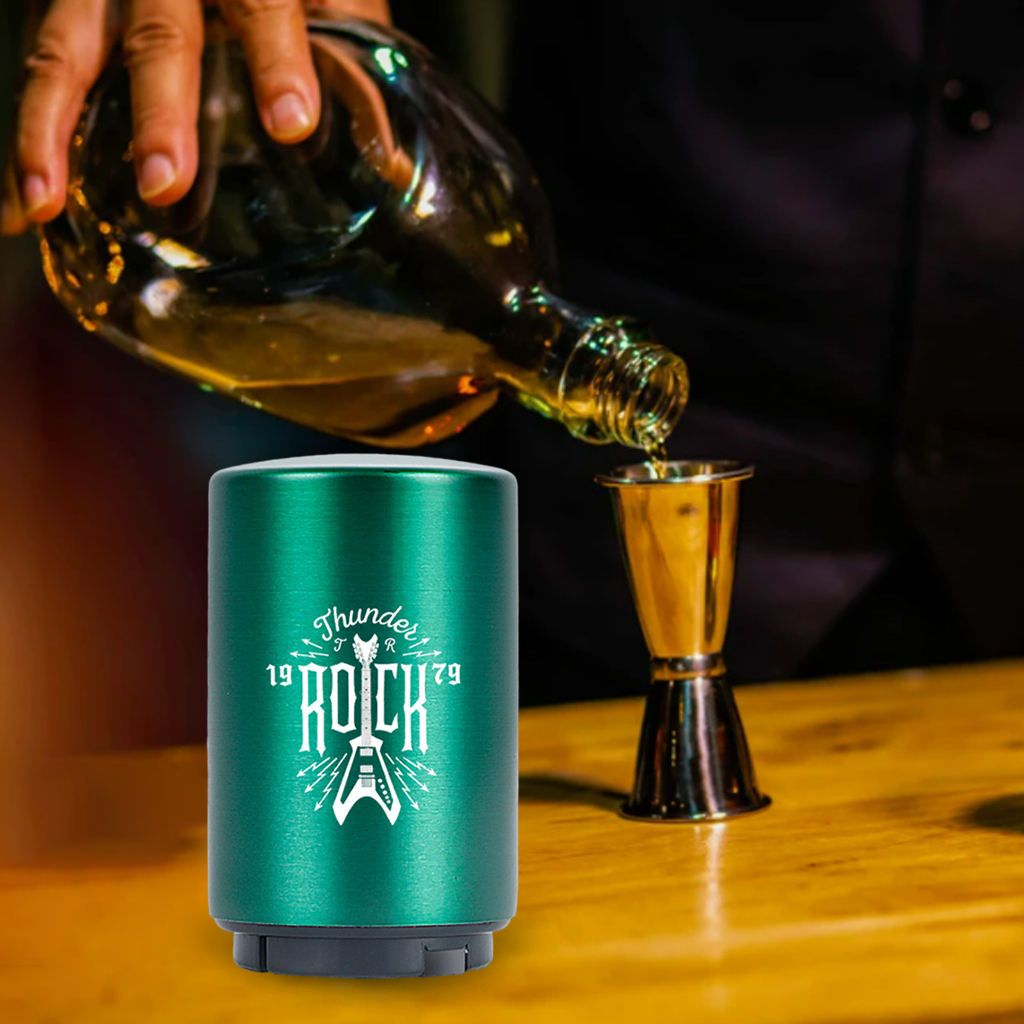 Bottle Opener Push Down Magnetic Lid Open Gifts For Green