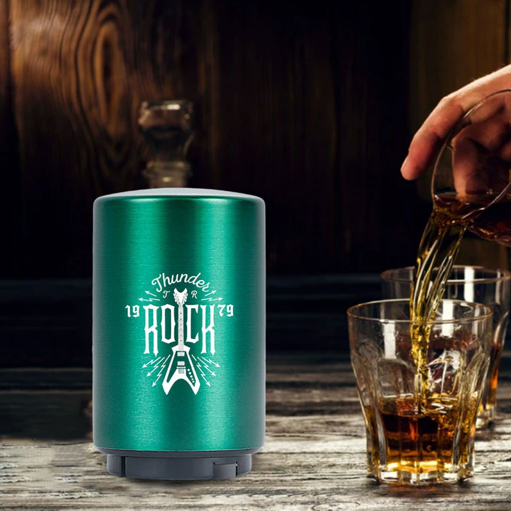 Bottle Opener Push Down Magnetic Lid Open Gifts For Green