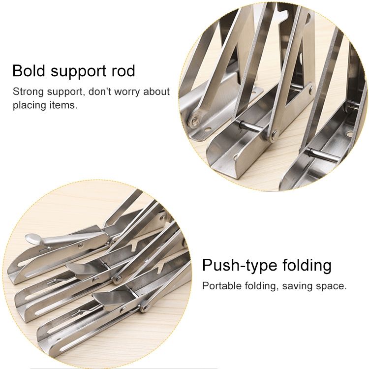 20 Inch K Type Stainless Steel Spring Storage Shelf