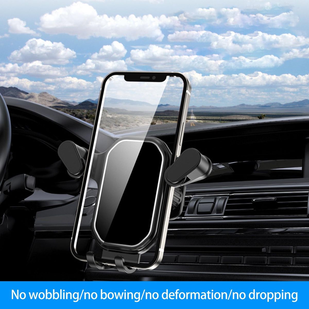 1 Set Car Phone Bracket Horizontal And Vertical Air Vent Phone Navigation Rack