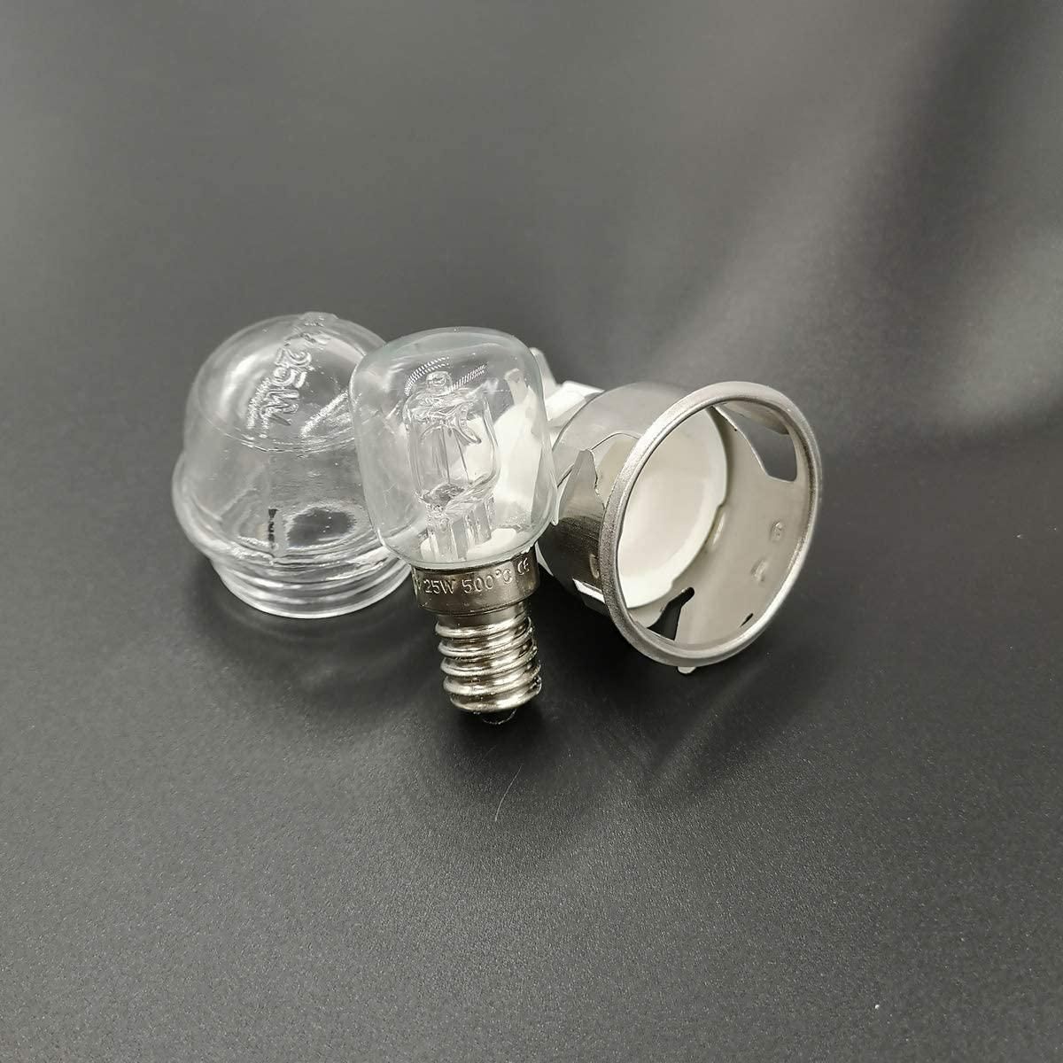 2Set E14 High Temperature Resistance 300 Celsius 250V 25W Oven LampOven Lamp HolderOven Lighting Ceramic Lamp Head
