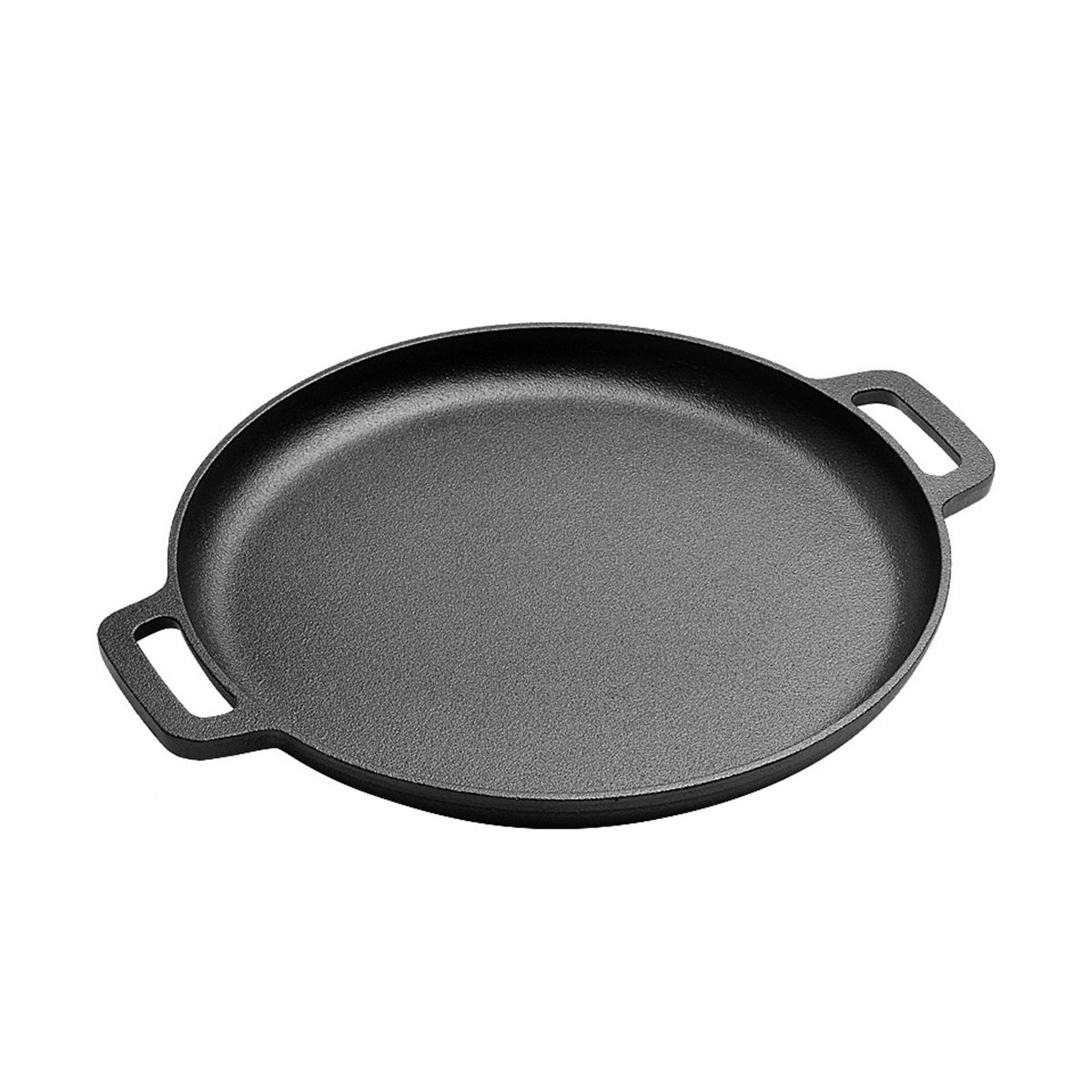 Cast Iron Pizza Pan Steel Pizza Cooker with Handles Deep