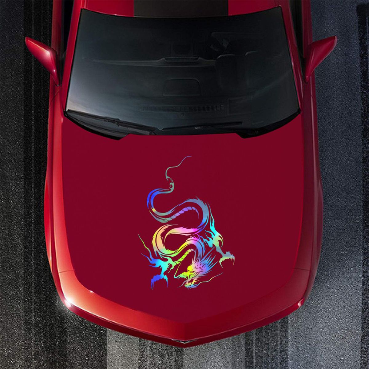 Dragon Graphic Car Hood Sticker Self-Adhesive Vinyl Roof