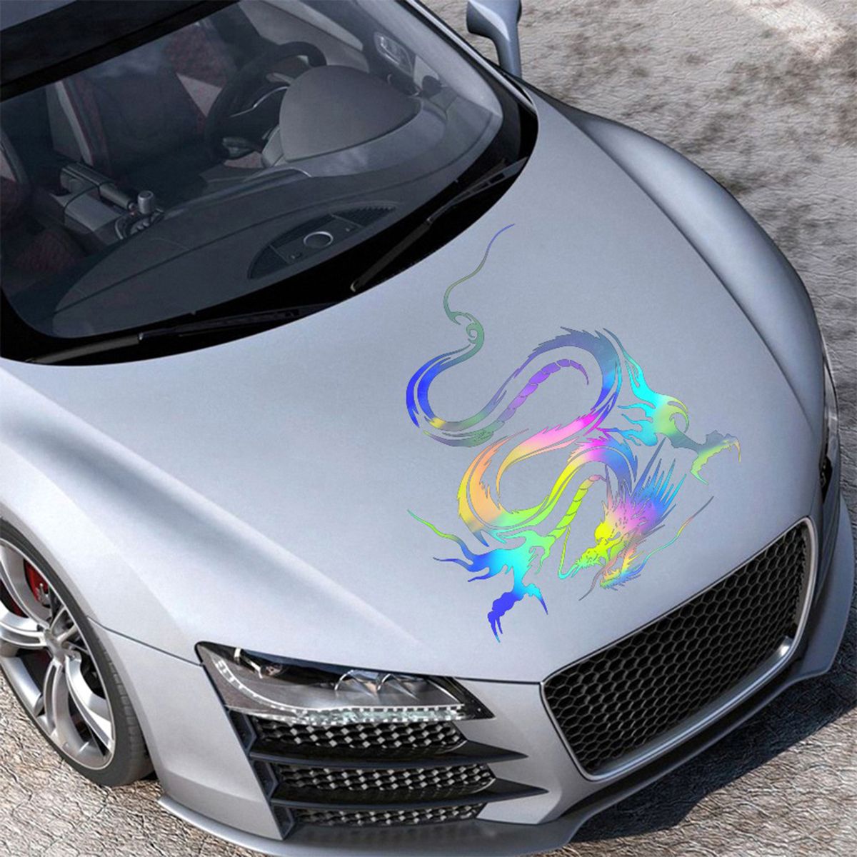 Dragon Graphic Car Hood Sticker Self-Adhesive Vinyl Roof