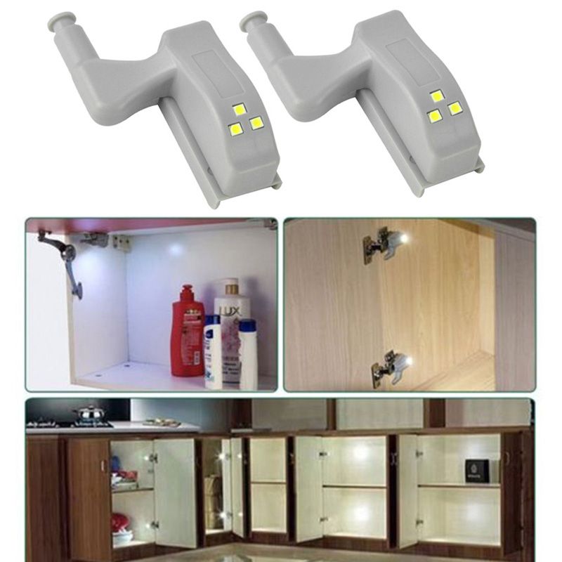 LED Under Cabinet Light Universal Wardrobe Light Sensor Led Armario Inner Hinge Lamp For Cupboard Closet Kitchen-