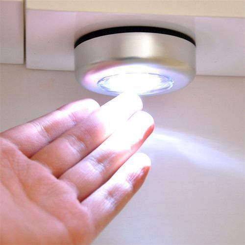 LED Touch Light Lamp Bathroom Kitchen / Ward-rope Cabinet Stick-On Flat Surface Night Light