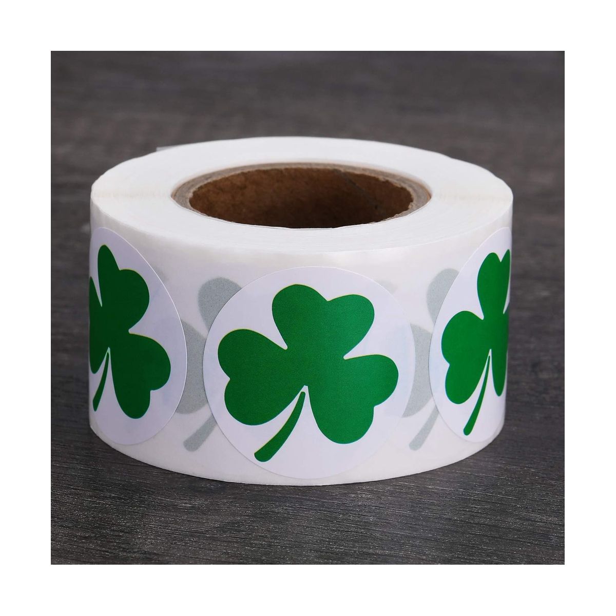 500 Pieces St 's Day Stickers Shamrock Roll Stickers 1-12 Inch Adhesive Label for Decoration and Craft