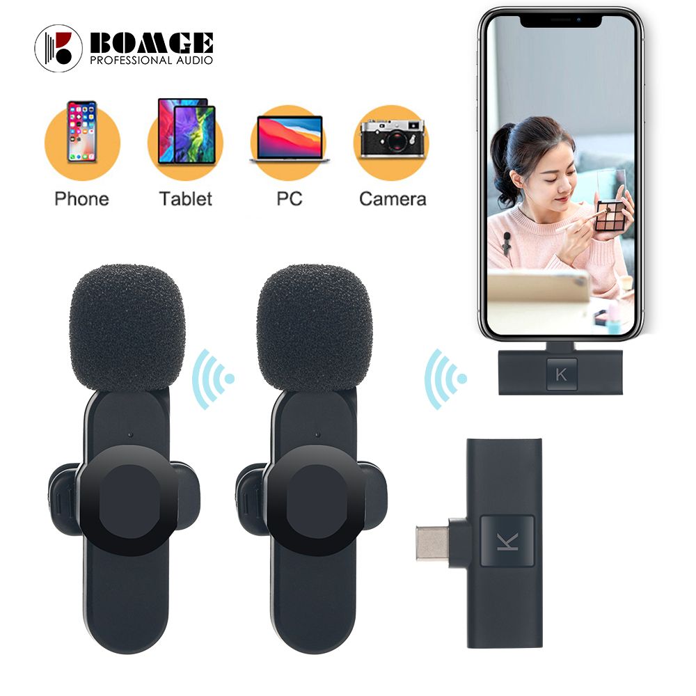 Camera Wireless Lapel 2 Lavalier Microphone