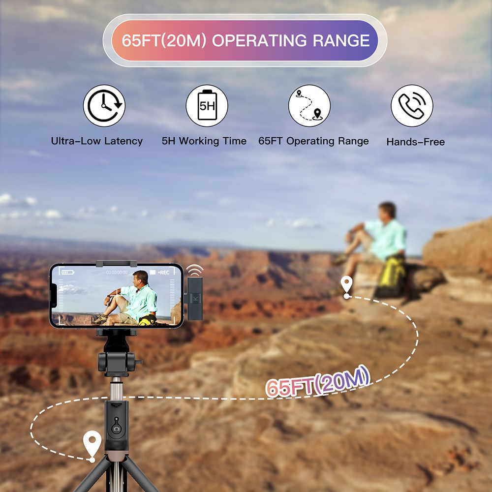 Camera Wireless Lapel 2 Lavalier Microphone