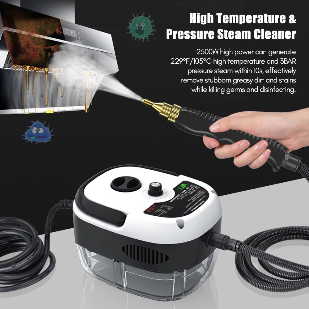2500W Handheld Steam Cleaner High Temperature Pressurized