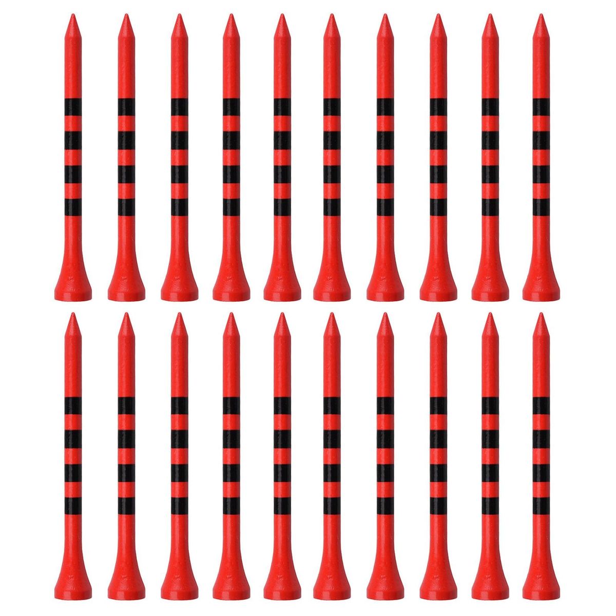 20Pcs Golf Pins 7083mm Driving Range Golf Practice Tee Red