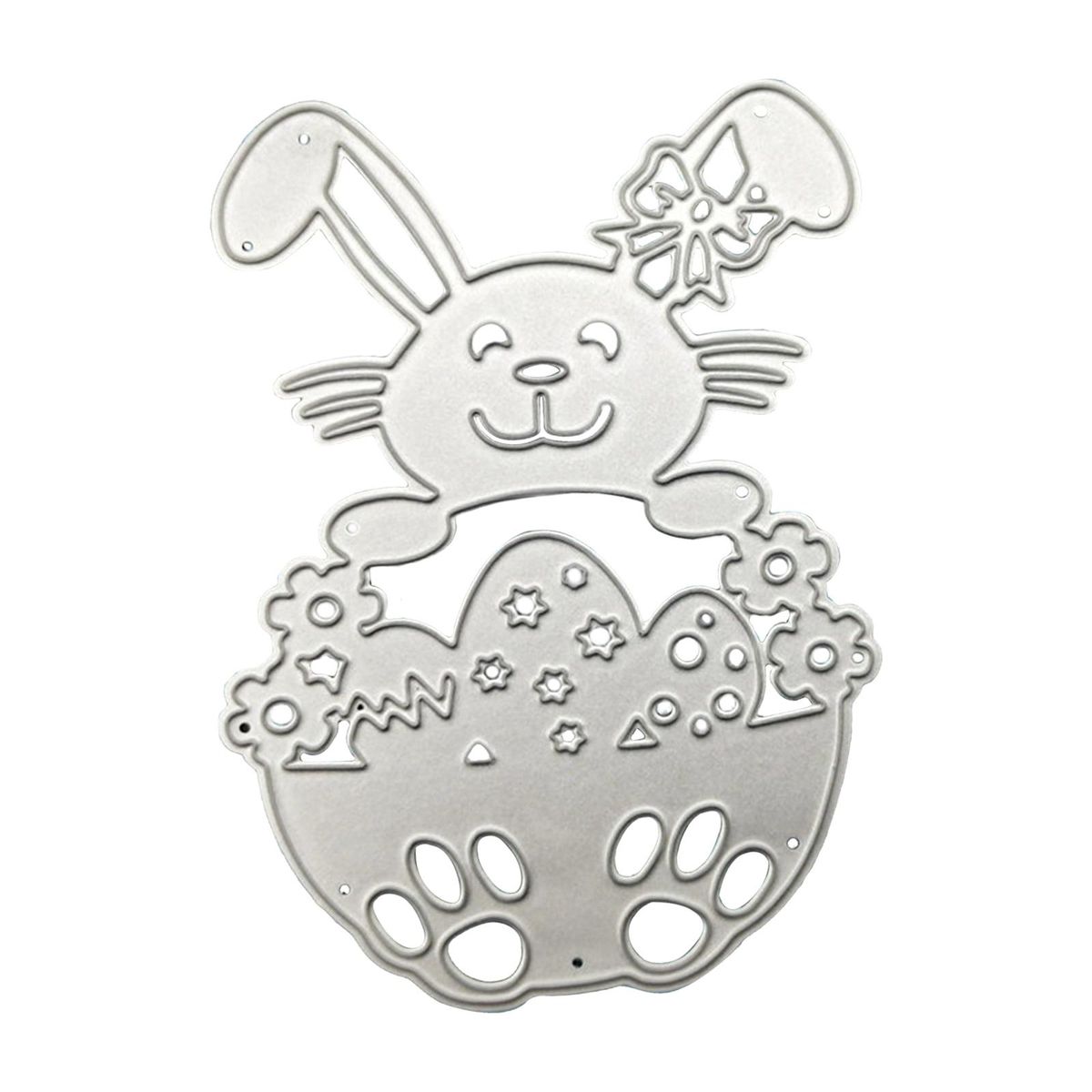 Easter Bunny Flower Border Edge Cutting Dies For Wedding Album