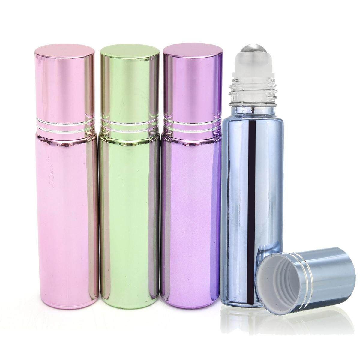 4Pcs 10ml Roller On Glass Bottles Empty Essential Oil