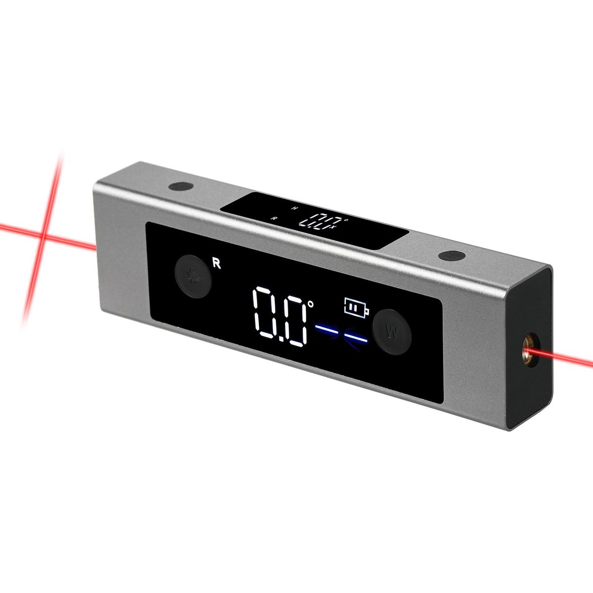 Digital Angle Finder, Rechargable Digital Angle Gauge, Wood Working Tools and Assecories, Cube Inclinometer with Backlight, Fast & Precise Multifunctional Measuring Device (Dual Laser)