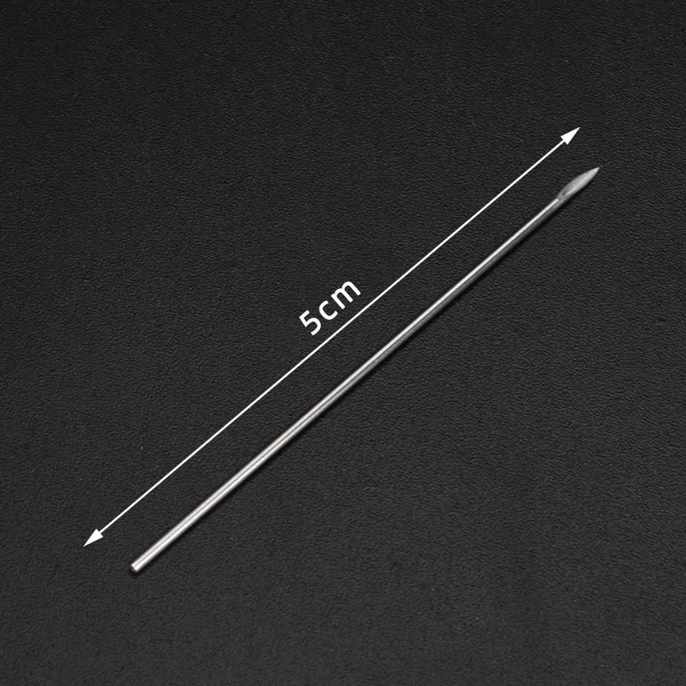 100pcs 18G Piercing Needles Surgical Steel Sterile Disposable Body Piercing Needles for Ear Nose Navel Nipple Makeup Tattoo Needles