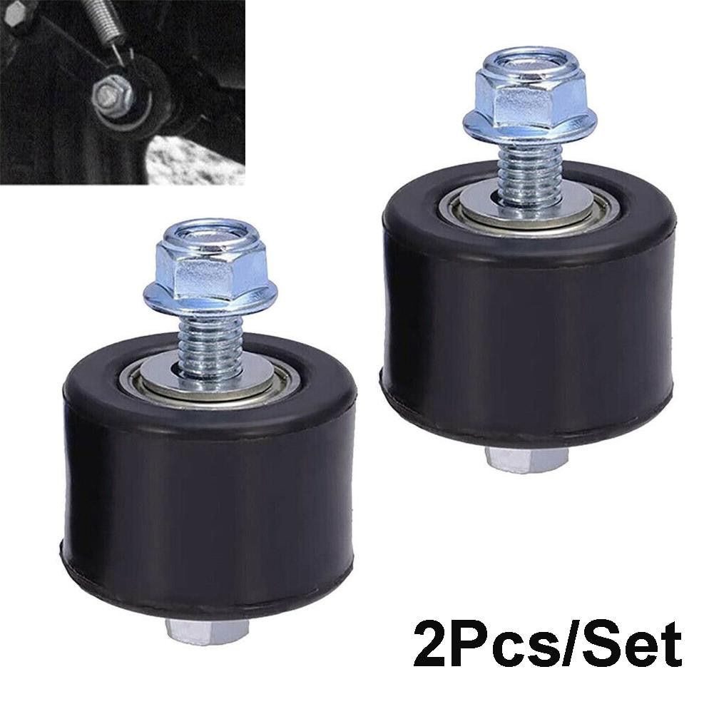 2pcs 8mm Motorbike Chain Roller Tensioner Wheel Guide With Bolt For Raptor YFM350 YFM 350 Upper Lower Swingarm