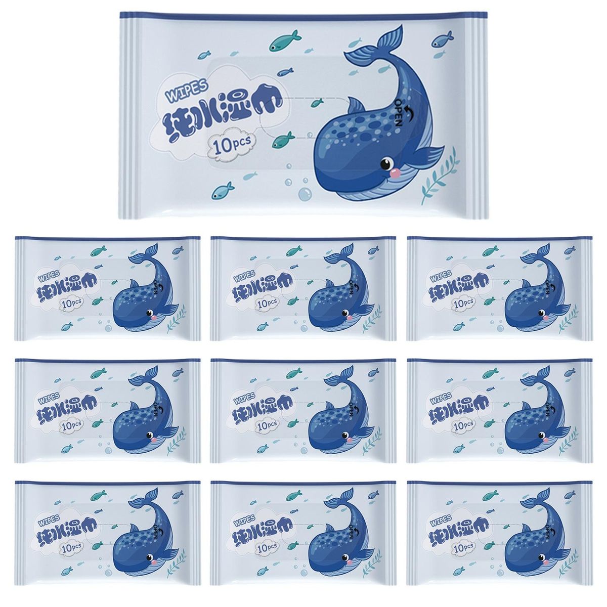 Small Pack of Wet Wipes Tiny Tots Soft Gentle Portable Hand Mouth J