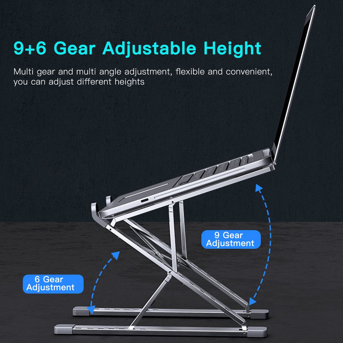 Portable Laptop Stand Ergonomic Aluminum Alloy Laptop Riser