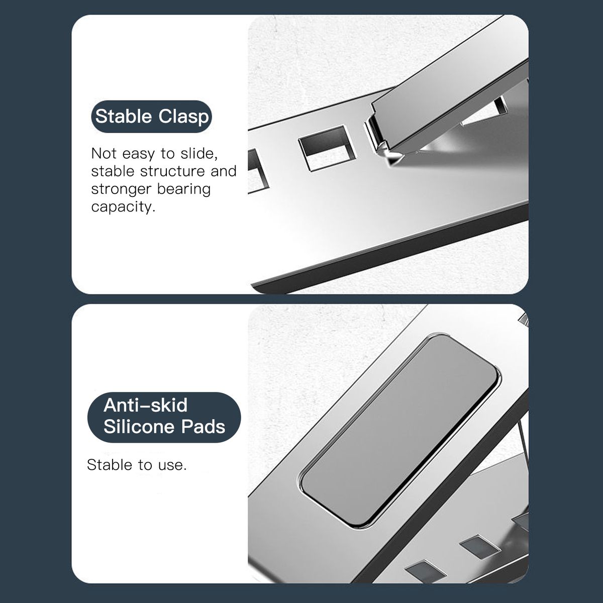 Portable Laptop Stand Ergonomic Aluminum Alloy Laptop Riser