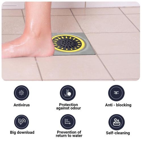 Shower Floor Drain Sewer Drainage Insert Plug Toilet