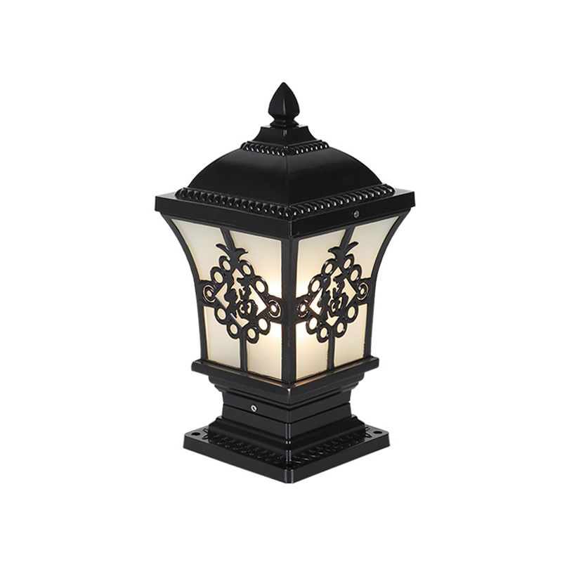 Electricity Style Column Head Lamp Outdoor Fence Garden
