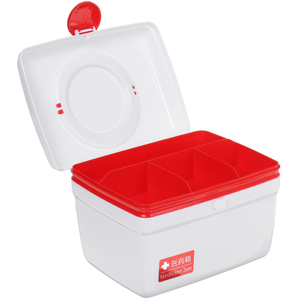 Medicine Box Family Cases Plastic L Storage Box Small Red