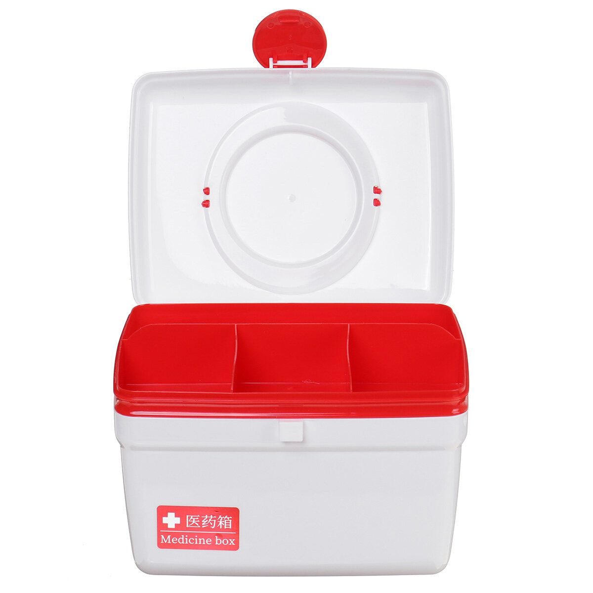 Medicine Box Family Cases Plastic L Storage Box Small Red
