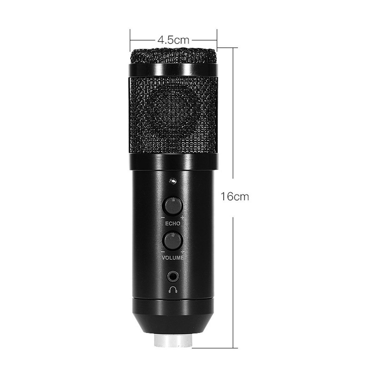 BM800 Studio Recording Condenser Podcast Kaorake Microphone Mic Kit Set Bm800 Professional Usb Radio Desktop For Pc Computer Black