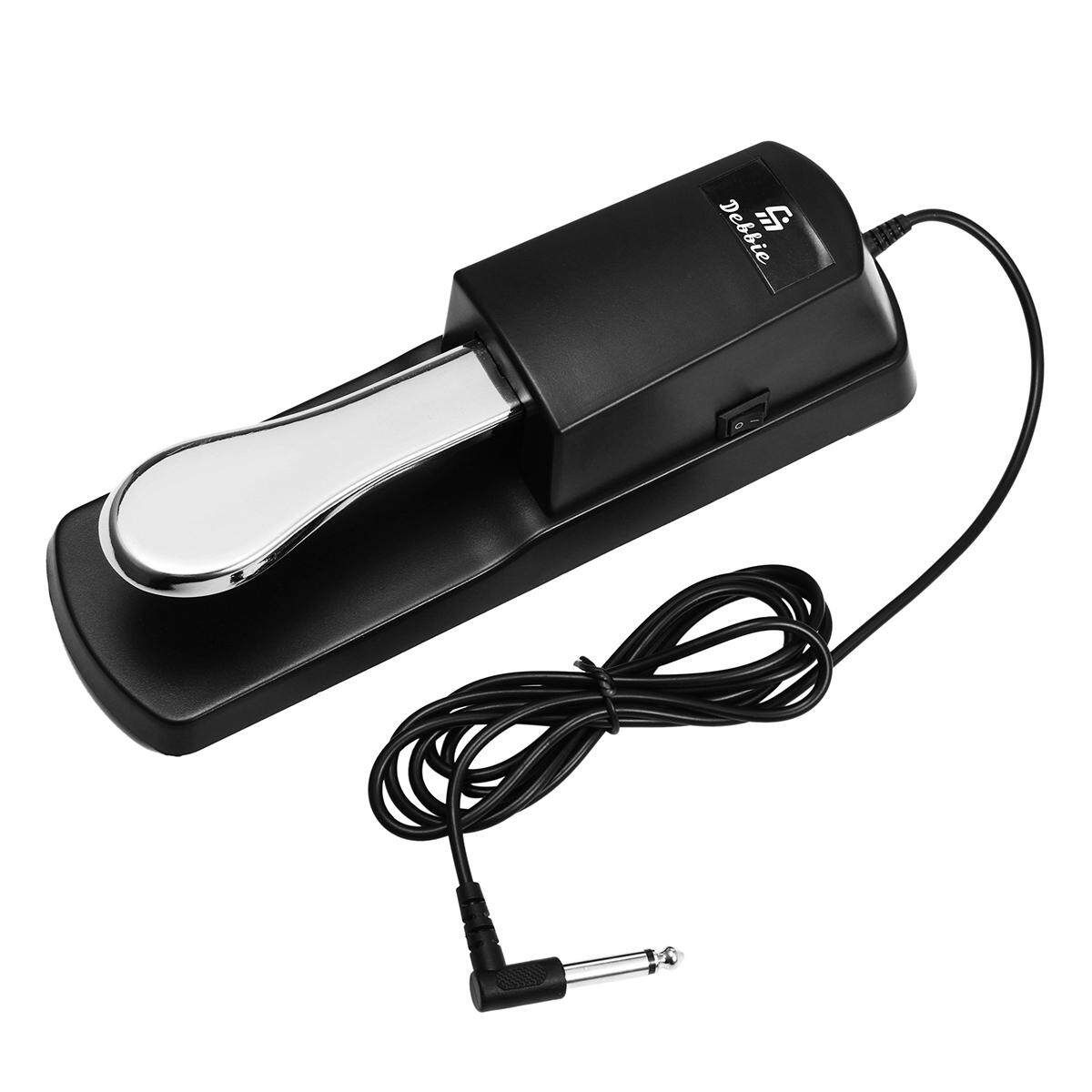 Sustain Piano Pedal Foot Switch Damper For Keyboard Yamaha,,Roland,Korg New # Silver Silver (silver)