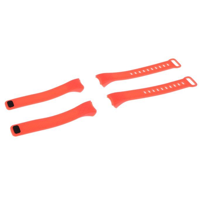 2 Pieces Replacement Wristband Strap For CB608 Smart Heart Rate Orange
