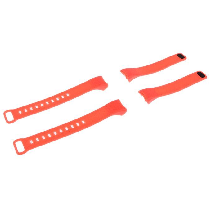 2 Pieces Replacement Wristband Strap For CB608 Smart Heart Rate Orange