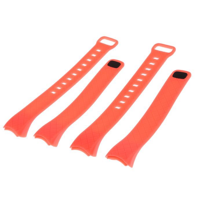 2 Pieces Replacement Wristband Strap For CB608 Smart Heart Rate Orange