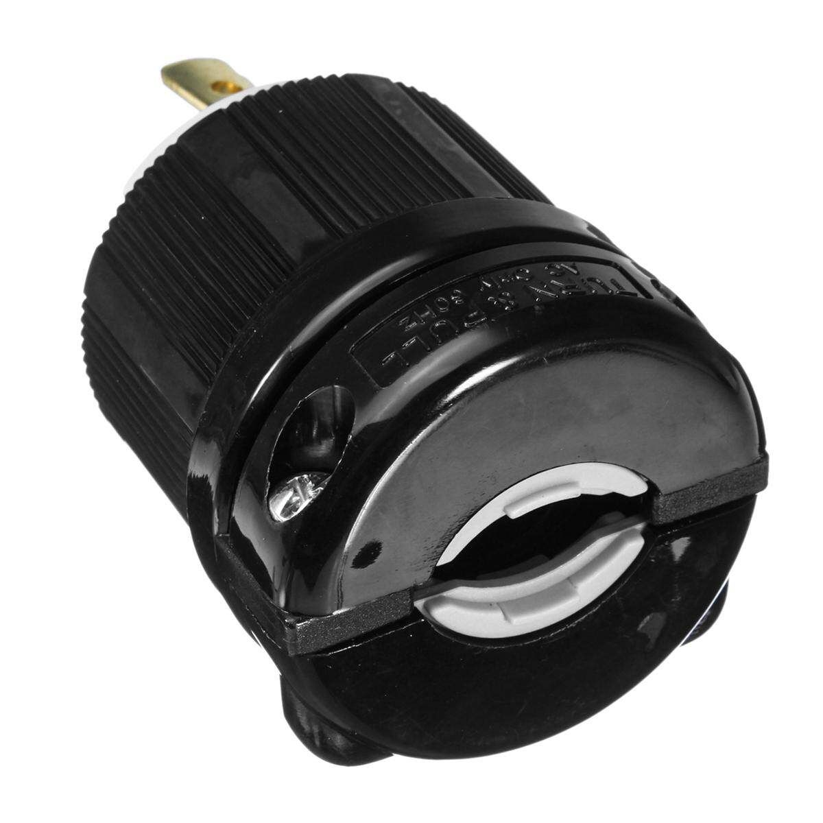 NEMA L5-30P Locking Plug Rated For 125V 30A 2-Pole 3-Wire Grounding