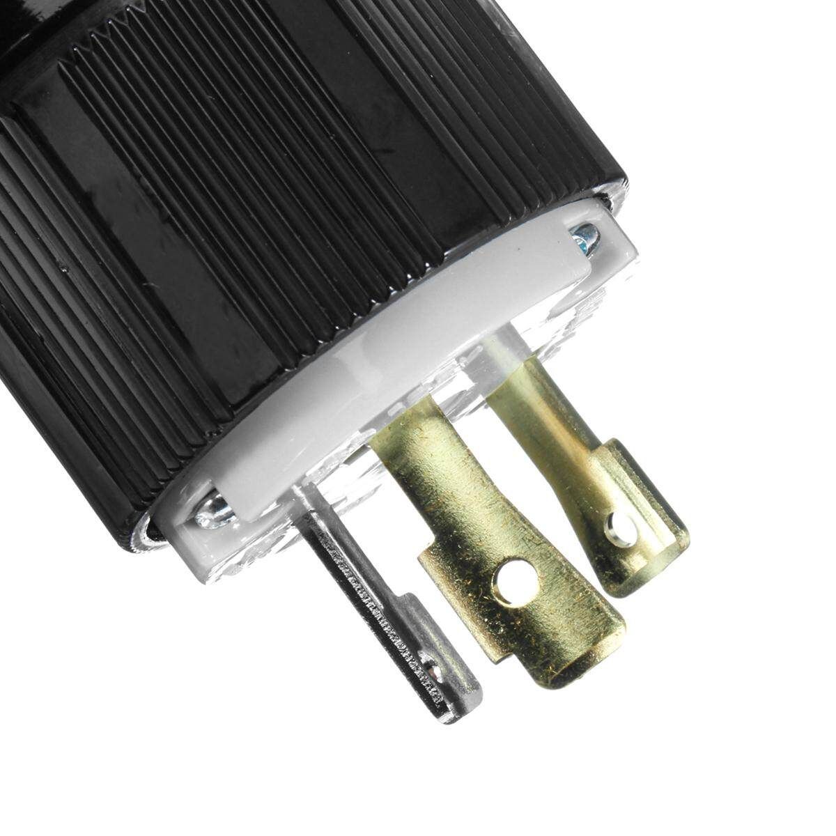 NEMA L5-30P Locking Plug Rated For 125V 30A 2-Pole 3-Wire Grounding