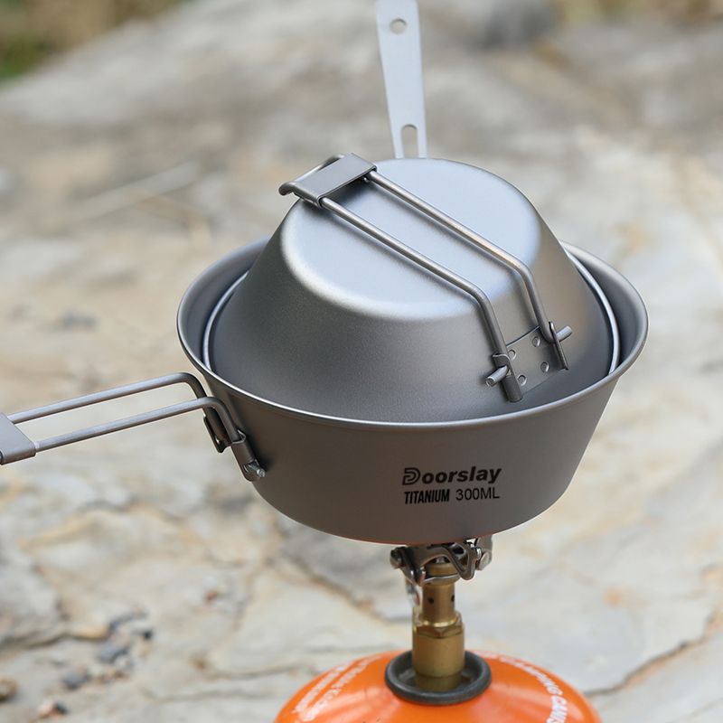 Doorslay 300ml/450ml Titanium Bowl Ultralight Camping Dinner