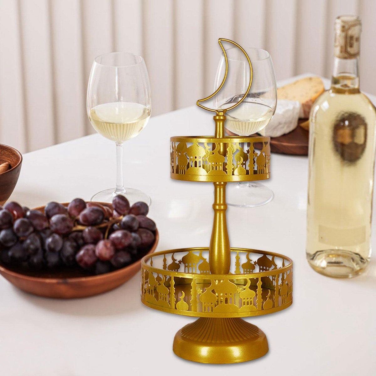 Ramadan Tray Eid Mubarak Plate Muslim Metal Tray Party