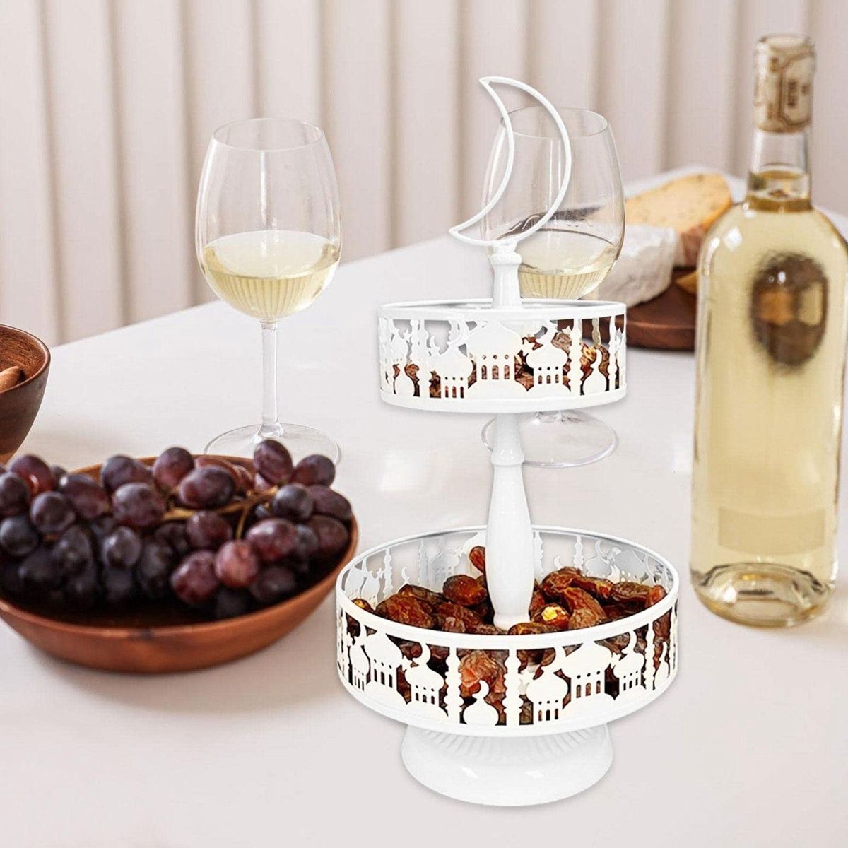 Ramadan Tray Eid Mubarak Plate Muslim Metal Tray Party