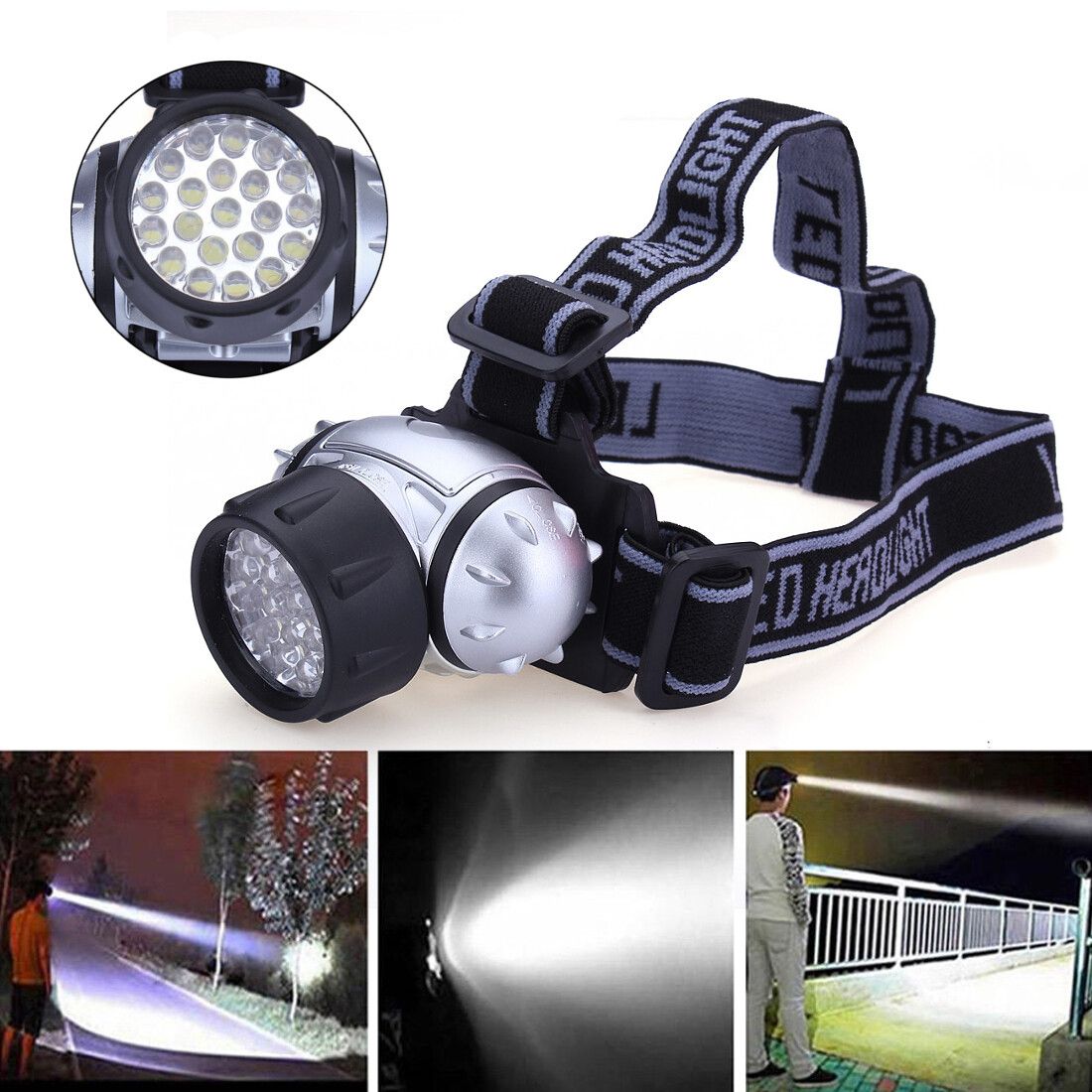 21 LED Waterproof Rechargeable Outdoor Cycling Floodlight