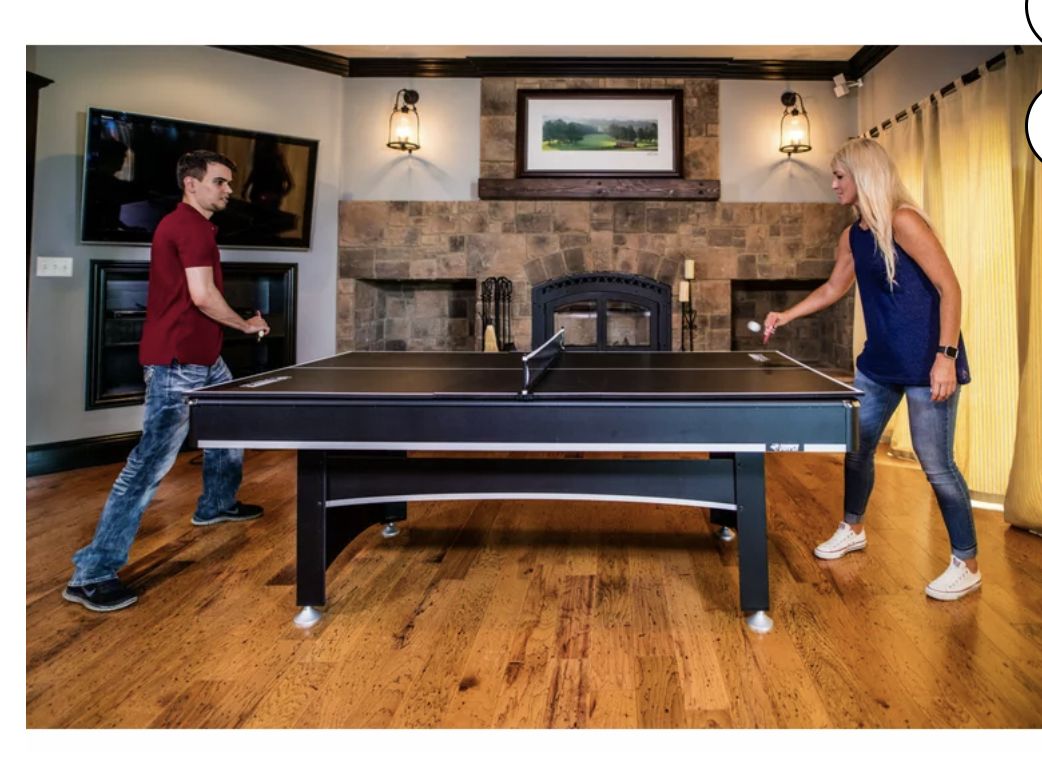 Triumph Sports USA 45-6102 84 In. Arcade Billiard Table With Table Tennis Top