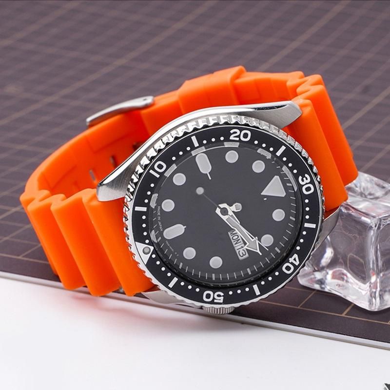 Seyko Marine Master Silicone Strap, SKX007 SRP777J1, Citizen Diving Sports waterproof wristband, watch band, 20mm, 22mm