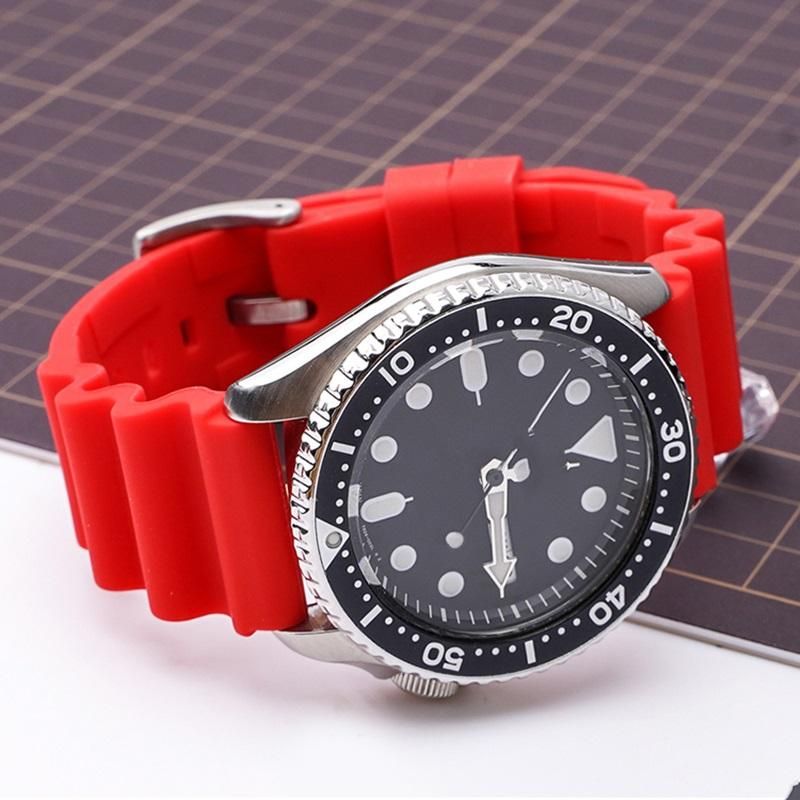Seyko Marine Master Silicone Strap, SKX007 SRP777J1, Citizen Diving Sports waterproof wristband, watch band, 20mm, 22mm