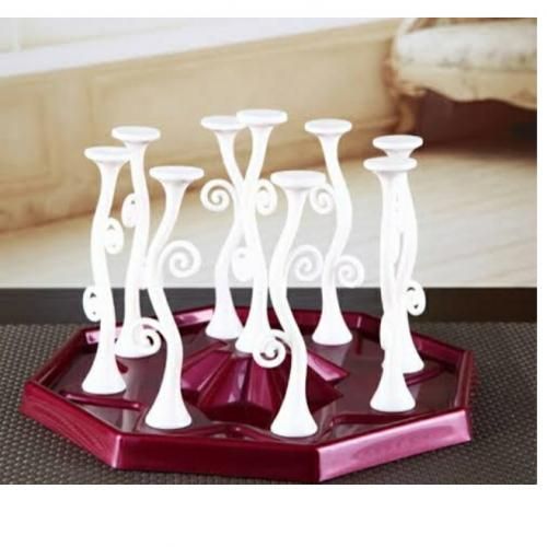 Glass Cup Holder & Organizer
