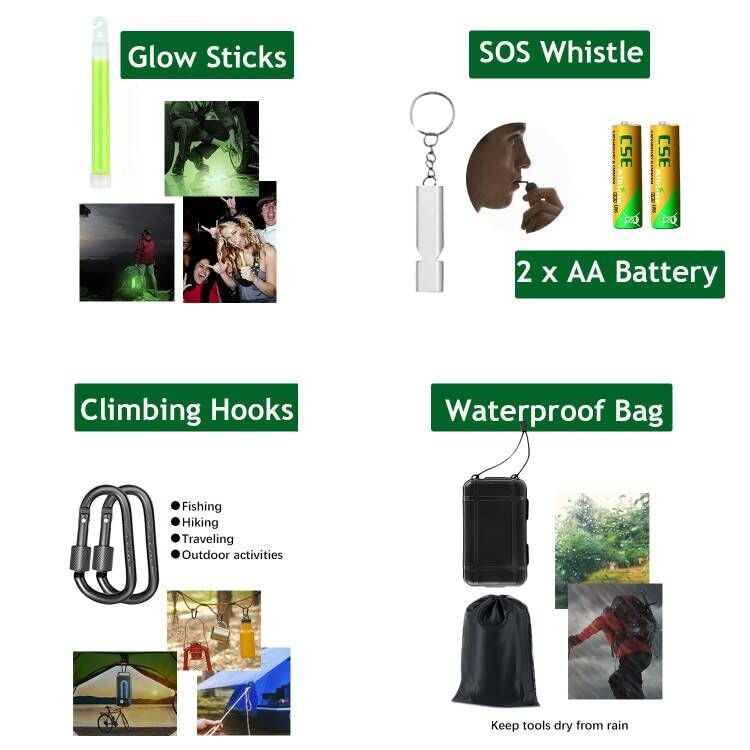 Gifts For Men Dad Husband Survival Kits 21 In 1 Survival Gea