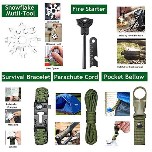 Gifts For Men Dad Husband Survival Kits 21 In 1 Survival Gea