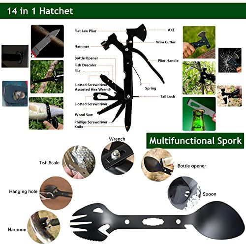 Gifts For Men Dad Husband Survival Kits 21 In 1 Survival Gea