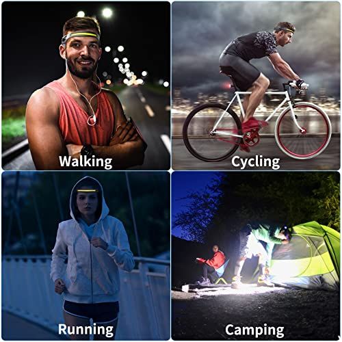 2 Pack Rechargeable LED Headlamp With 230 Illumination Water