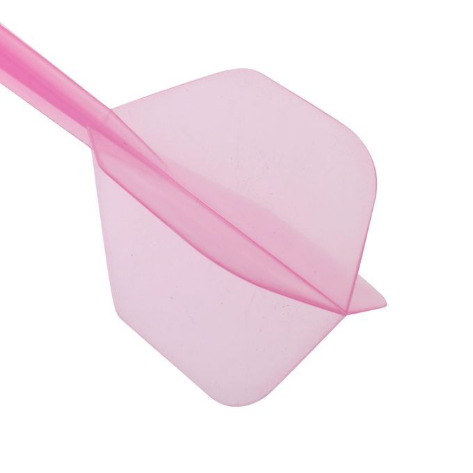6 Pieces Transparent 2BA Thread Dart Shafts And Dart Flights Pink