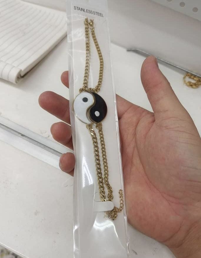 Gold Ying Yang Bracelet
